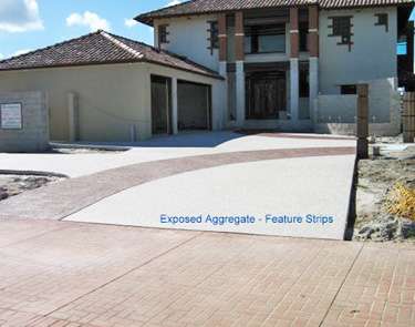 exposed aggregate concrete driveway brisbane